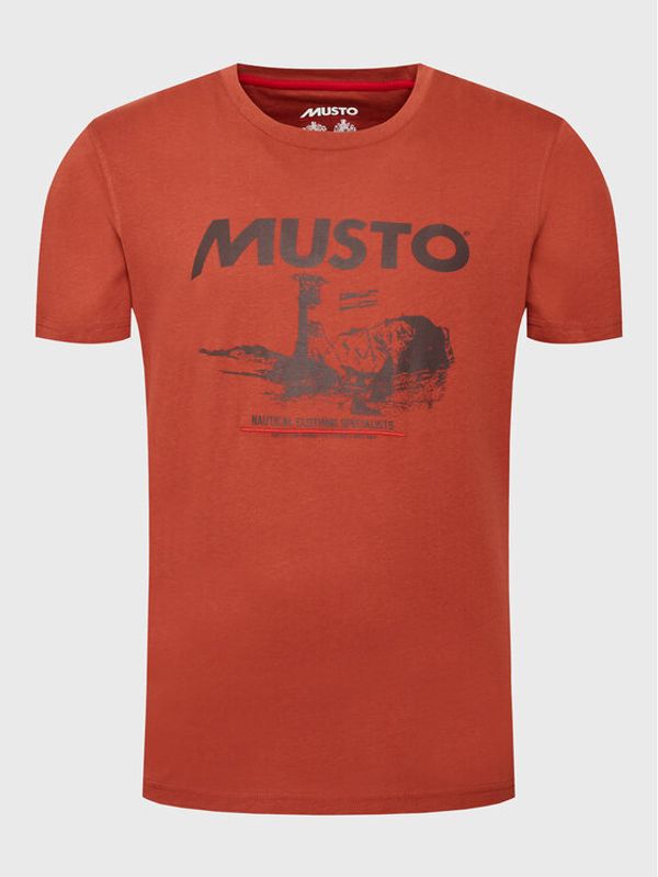 Musto Musto Тишърт Marina 82363 Кафяв Regular Fit