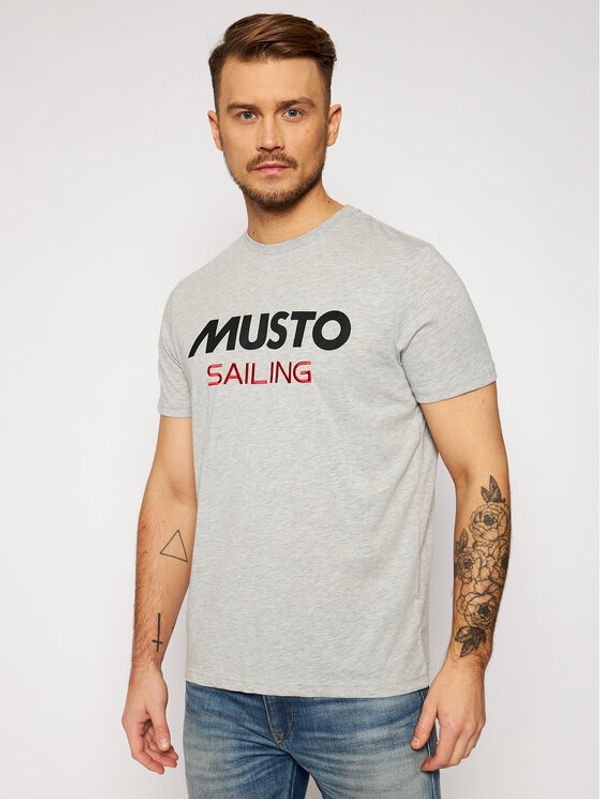Musto Musto Тишърт Tee 82020 Сив Regular Fit