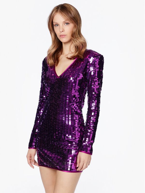 MVP Wardrobe MVP Wardrobe Коктейлна рокля MVPE3AB156.0TL0053 Виолетов Slim Fit