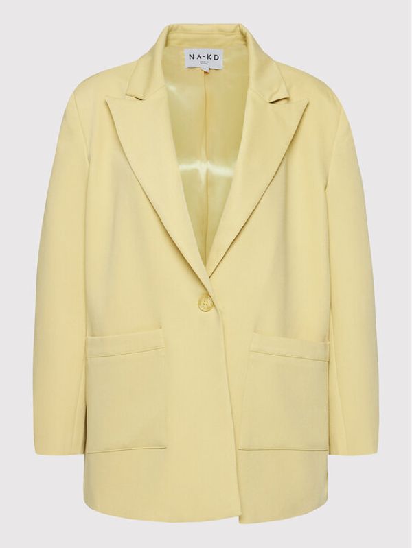 NA-KD NA-KD Блейзър 1018-008321-3116-581 Жълт Oversize