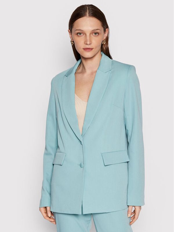 NA-KD NA-KD Блейзър Basic 1018-008348-6138-581 Зелен Regular Fit