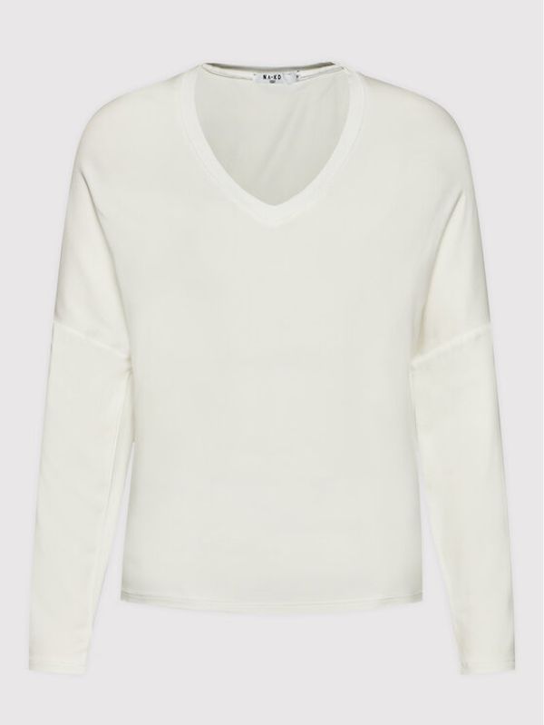 NA-KD NA-KD Блуза 1100-005418-0001-003 Бял Relaxed Fit