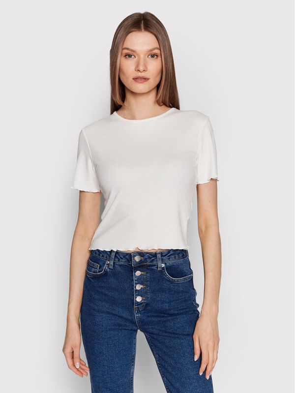 NA-KD NA-KD Блуза Babylock 1100-005726-0001-003 Бял Slim Fit