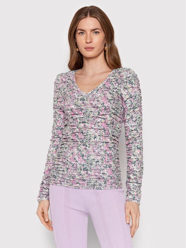 NA-KD NA-KD Блуза Ruched 1018-008500-0798-003 Цветен Slim Fit