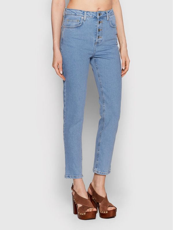 NA-KD NA-KD Дънки Button Up 1100-005807-0047-580 Син Skinny Fit