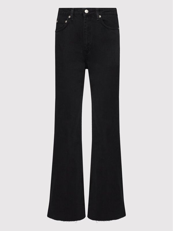 NA-KD NA-KD Дънки Raw Hem 1100-005321-0002-581 Черен Regular Fit