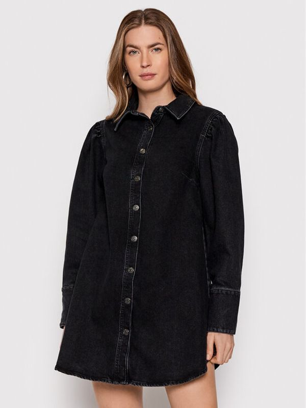 NA-KD NA-KD Дънкова рокля 1018-008320-0117-581 Черен Regular Fit