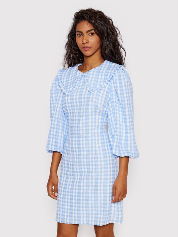 NA-KD NA-KD Ежедневна рокля Balloon 1018-008346-0538-581 Син Regular Fit