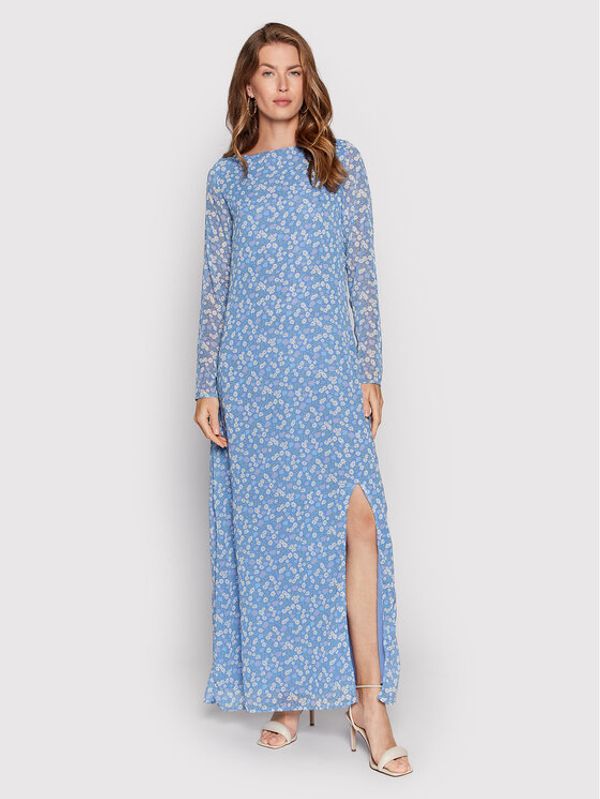 NA-KD NA-KD Лятна рокля 1100-005427-0529-581 Син Regular Fit