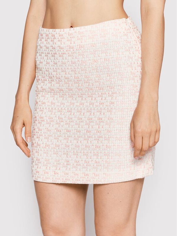 NA-KD NA-KD Мини пола Tweed 1018-008589-0015-580 Розов Regular Fit