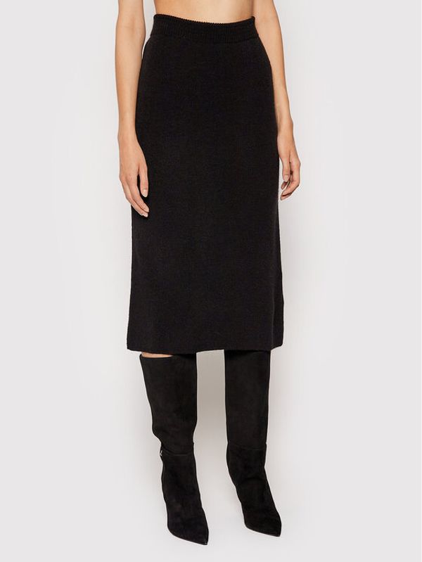 NA-KD NA-KD Пола тип молив Knitted Черен Regular Fit