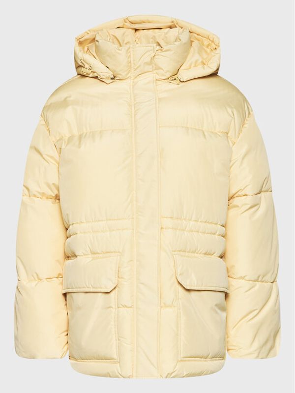 NA-KD NA-KD Пухено яке 1100-006137-1934-581 Жълт Oversize