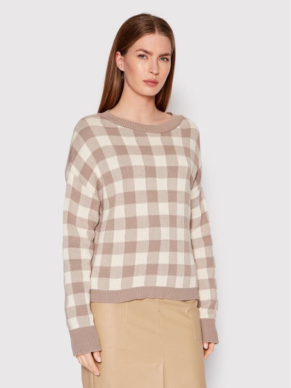 NA-KD NA-KD Пуловер 1100-005397-8972-003 Бежов Relaxed Fit