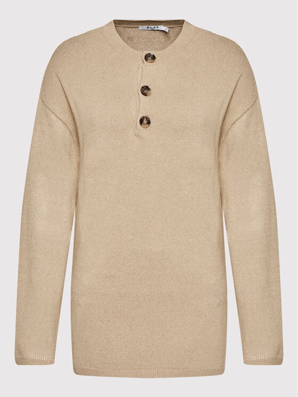 NA-KD NA-KD Пуловер Knitted 1100-005425-1844-003 Бежов Oversize