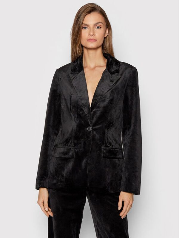 NA-KD NA-KD Сако Velvet 1100-004524-0002-581 Черен Regular Fit