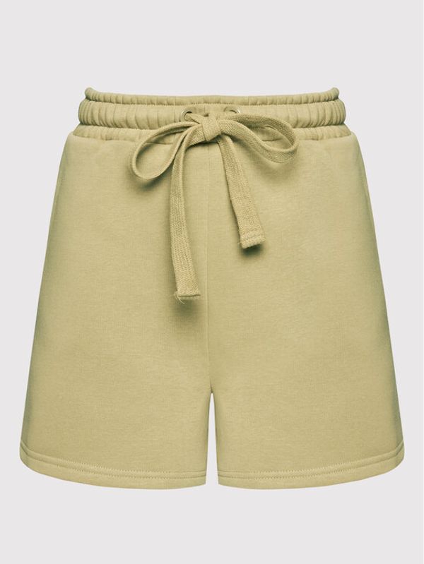 NA-KD NA-KD Спортни шорти Brushed 1100-005810-1346-003 Зелен Relaxed Fit