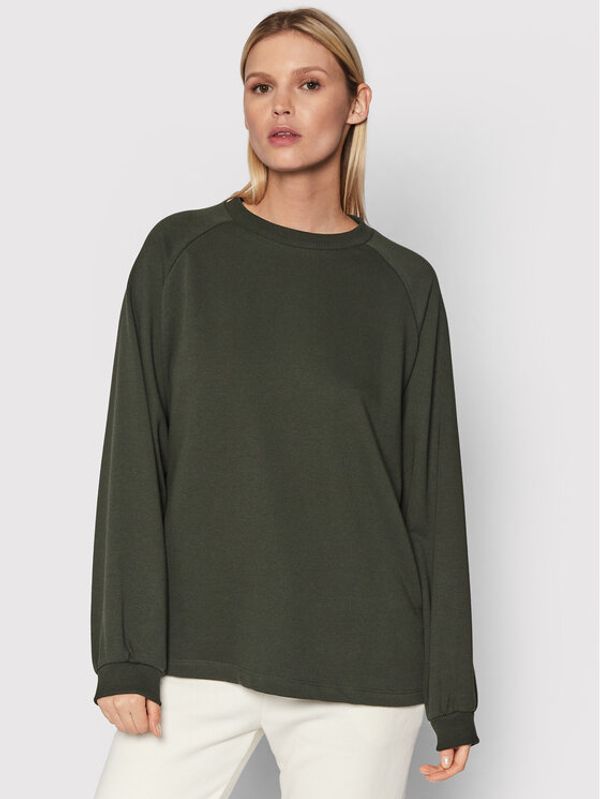 NA-KD NA-KD Суитшърт 1100-004329-0086-003 Зелен Oversize