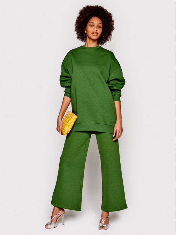 NA-KD NA-KD Суитшърт 1100-005463-1213-003 Зелен Oversize