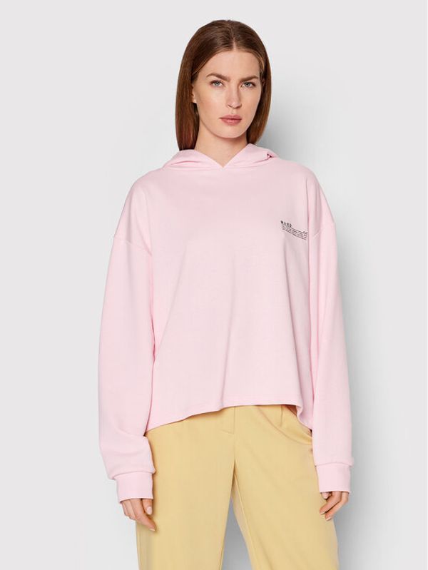 NA-KD NA-KD Суитшърт Reminder 1100-005526-0048-003 Розов Relaxed Fit