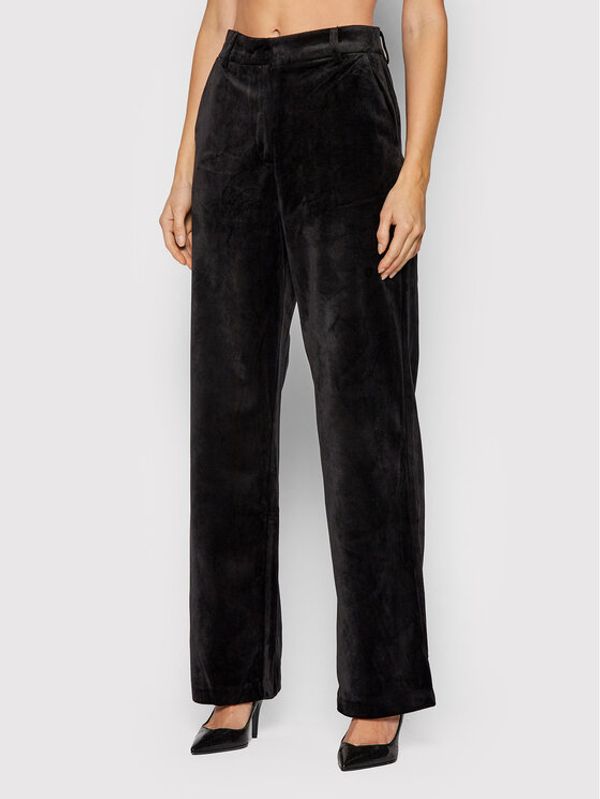 NA-KD NA-KD Текстилни панталони 1100-004525-0002-581 Черен Regular Fit