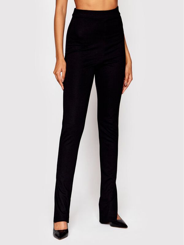 NA-KD NA-KD Текстилни панталони 1100-006089-0002-003 Черен Slim Fit