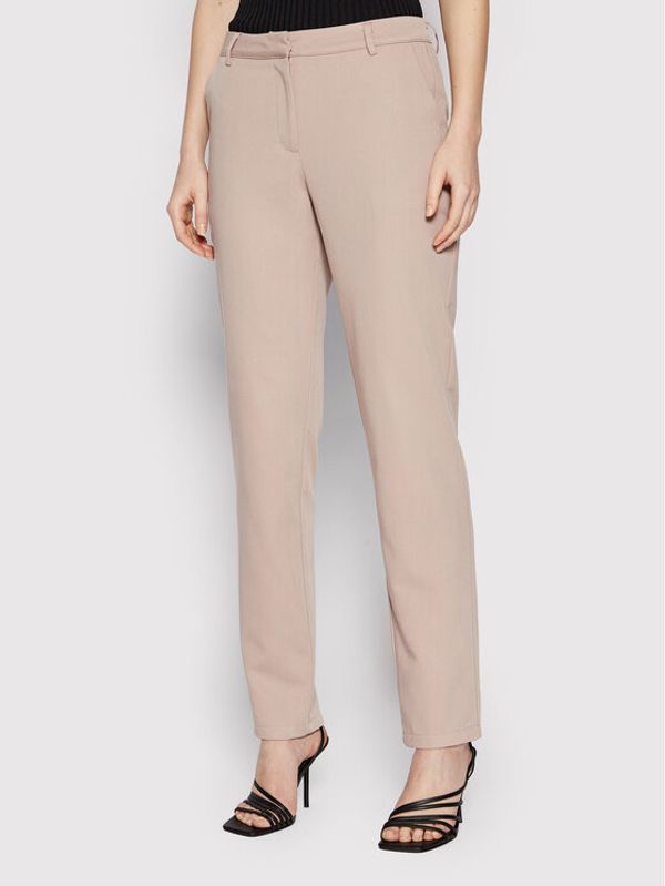 NA-KD NA-KD Текстилни панталони Suit 1018-008349-1844-581 Бежов Fitted Fit