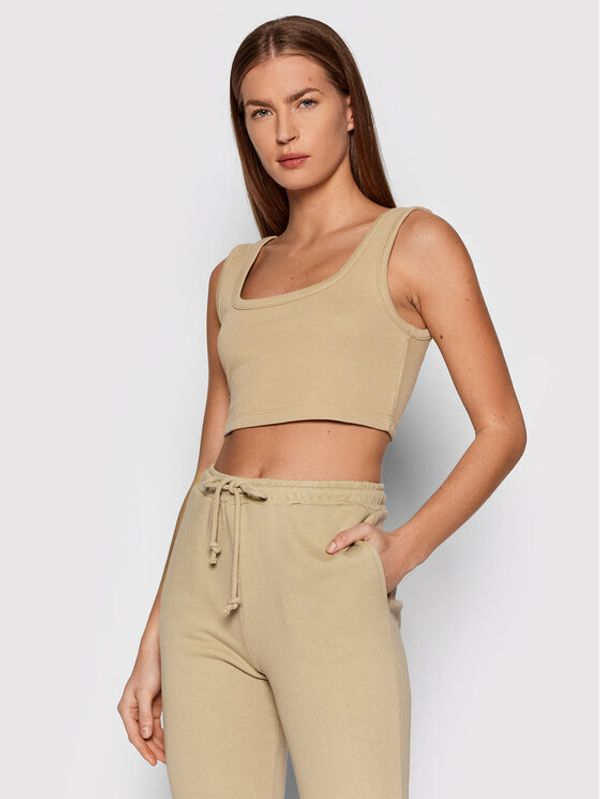 NA-KD NA-KD топ 1018-007519-0005-003 Бежов Slim Fit