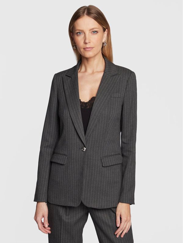 NAF NAF NAF NAF Блейзър Diploma THNW22A Сив Slim Fit