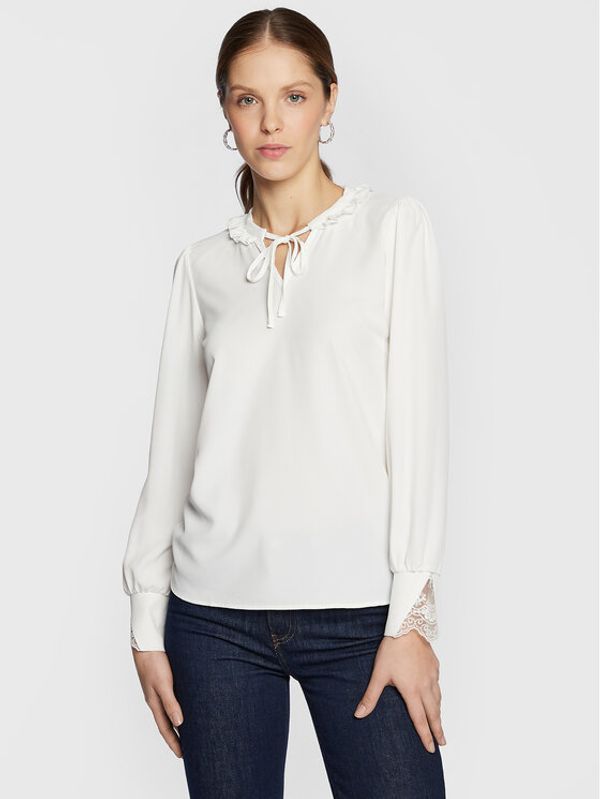 NAF NAF NAF NAF Блуза Eva THNT146A Бял Regular Fit