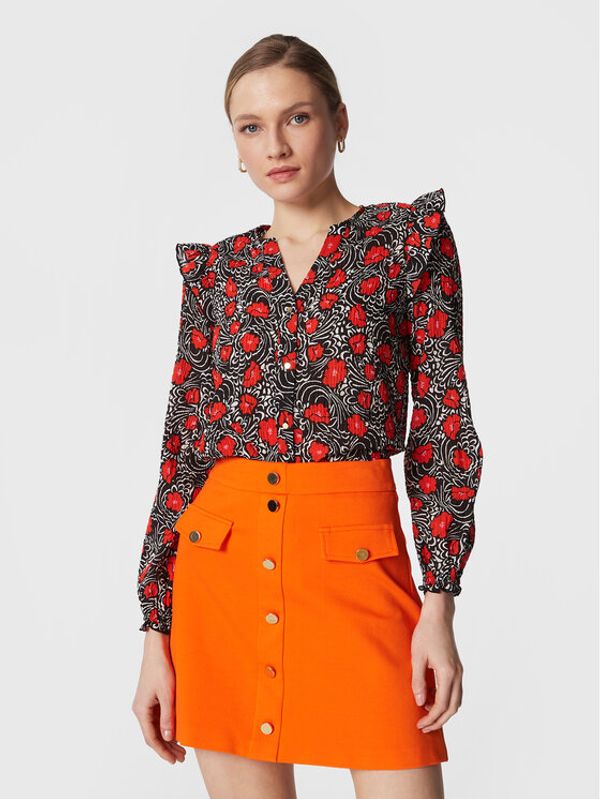 NAF NAF NAF NAF Блуза Office THNC75A Черен Regular Fit