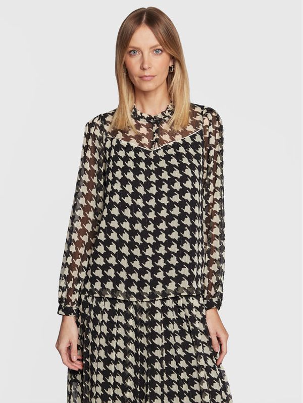 NAF NAF NAF NAF Блуза Work THNC78A Черен Regular Fit