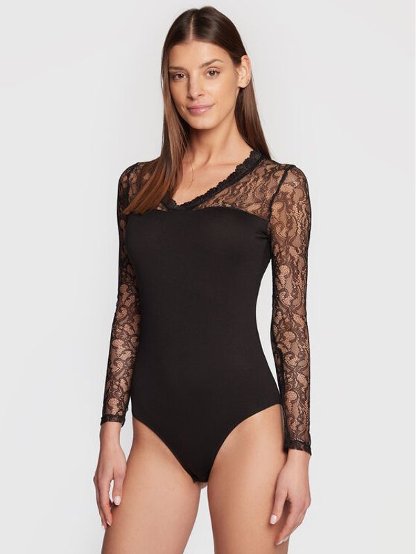 NAF NAF NAF NAF Боди Omrella THNT12 Черен Regular Fit