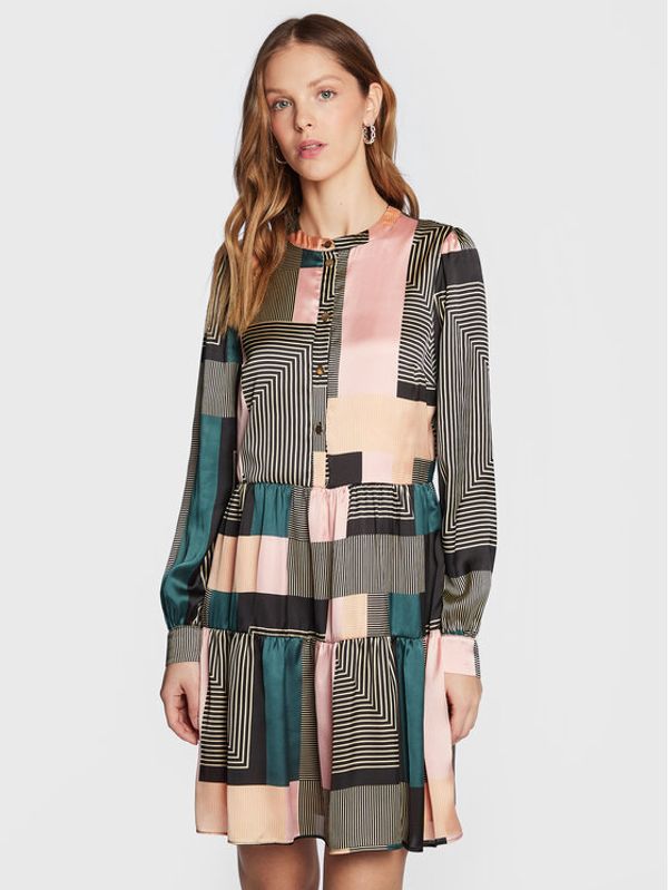 NAF NAF NAF NAF Ежедневна рокля Legraphy THNR37 Цветен Regular Fit