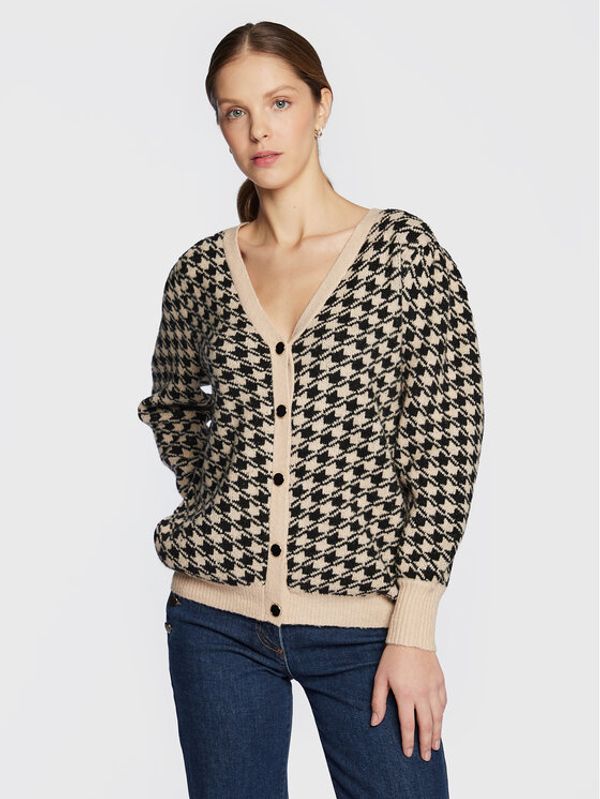 NAF NAF NAF NAF Кардиган Magnolia THNG11 Бежов Regular Fit