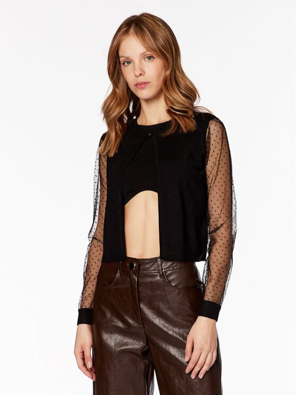 NAF NAF NAF NAF Кардиган Mbolly Bolero XENG27 Черен Regular Fit