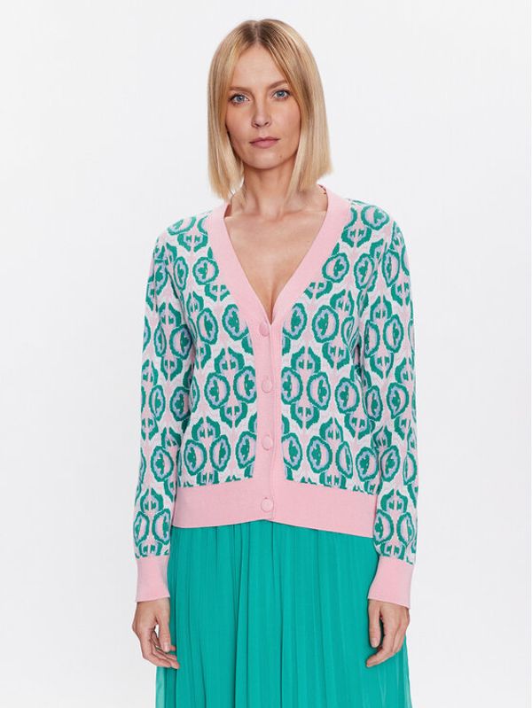 NAF NAF NAF NAF Кардиган Mibiza Gilet XENG15 Зелен Regular Fit