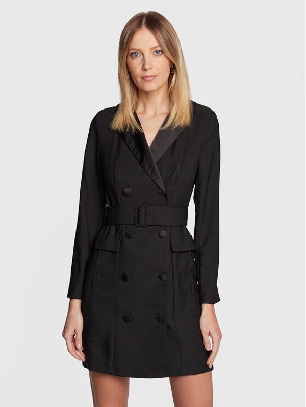 NAF NAF NAF NAF Коктейлна рокля Alex THNR127A Черен Regular Fit