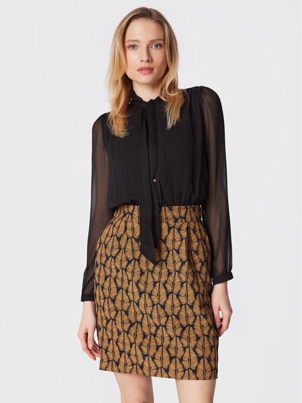 NAF NAF NAF NAF Коктейлна рокля Boudoir THNR179A Черен Regular Fit