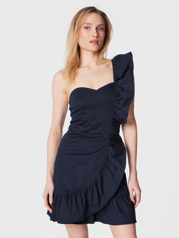 NAF NAF NAF NAF Коктейлна рокля Jenna THNR165A Тъмносин Slim Fit