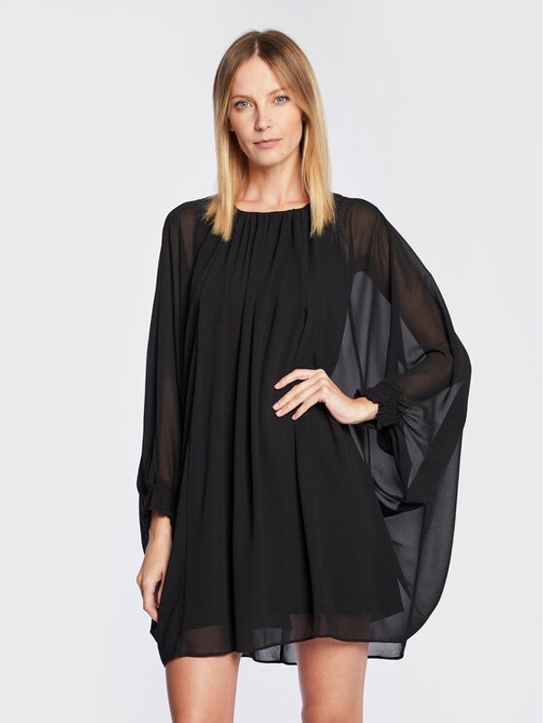 NAF NAF NAF NAF Коктейлна рокля Ktoday THNR35 Черен Relaxed Fit