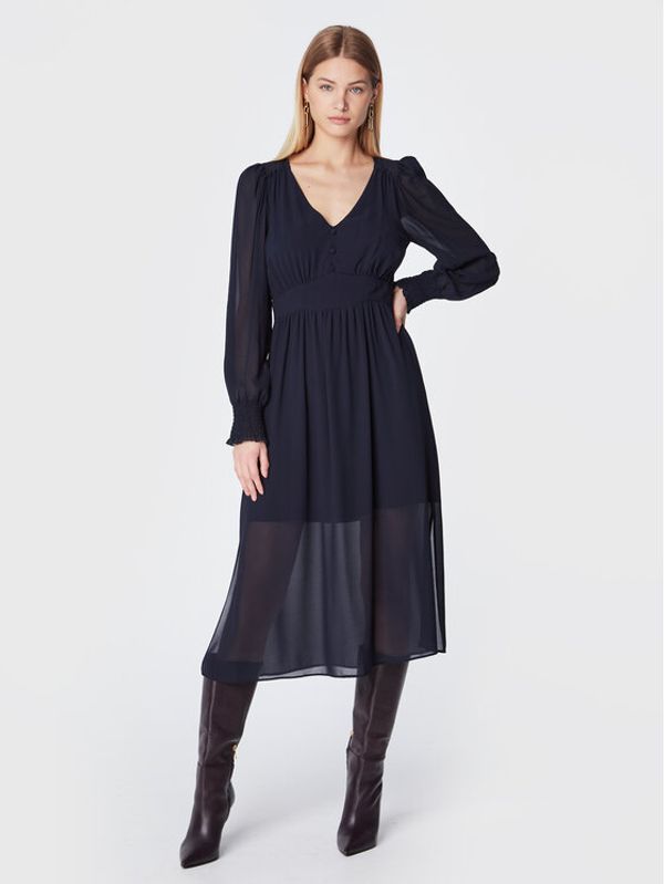 NAF NAF NAF NAF Коктейлна рокля Lawa DNR5Z Тъмносин Regular Fit