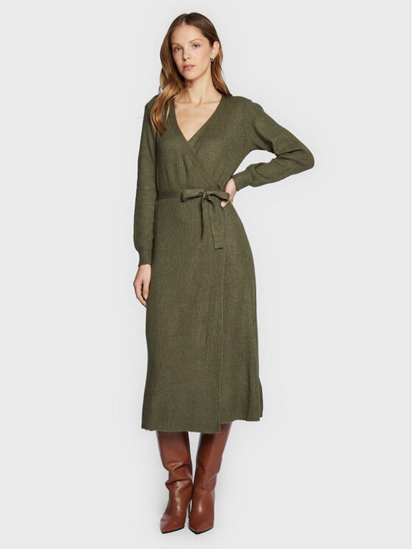 NAF NAF NAF NAF Плетена рокля Mryan THNR29 Зелен Regular Fit