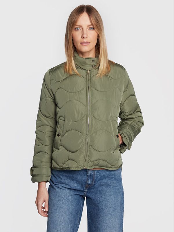 NAF NAF NAF NAF Пухено яке Budy THNK13 Зелен Regular Fit