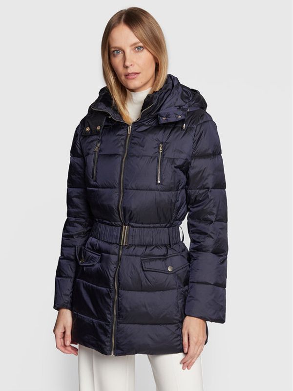 NAF NAF NAF NAF Пухено яке Bukiara THNK25 Тъмносин Regular Fit