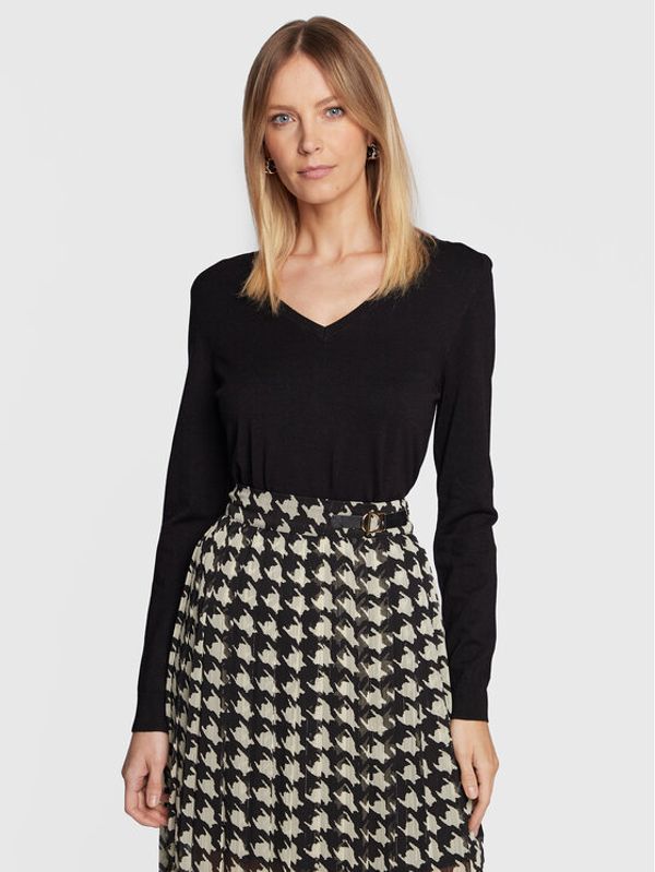 NAF NAF NAF NAF Пуловер Madrid THNU26 Черен Regular Fit