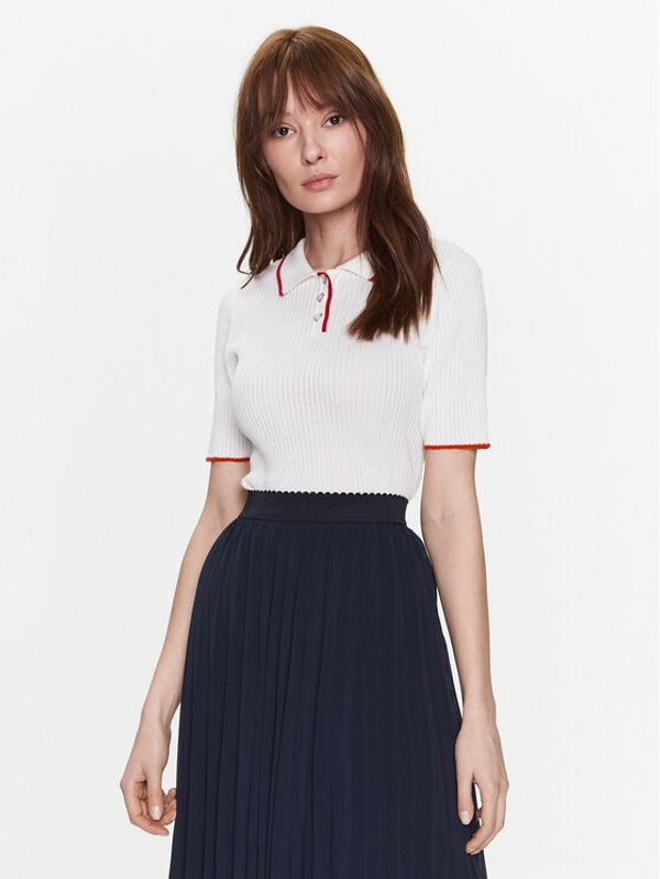 NAF NAF NAF NAF Пуловер Mhamptons XENU55 Екрю Regular Fit