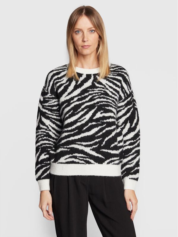 NAF NAF NAF NAF Пуловер Mzebra THNU53 Черен Regular Fit