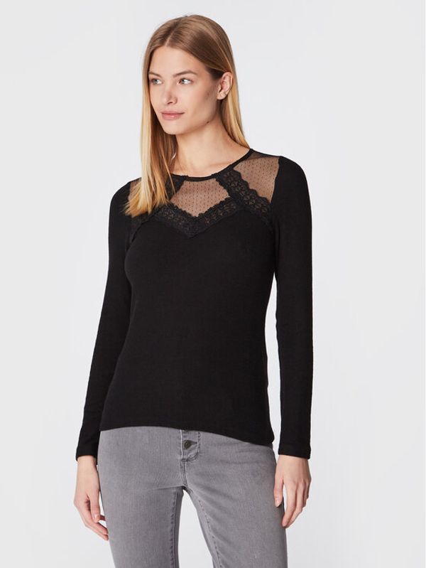 NAF NAF NAF NAF Пуловер Ofori THNT64 Черен Regular Fit