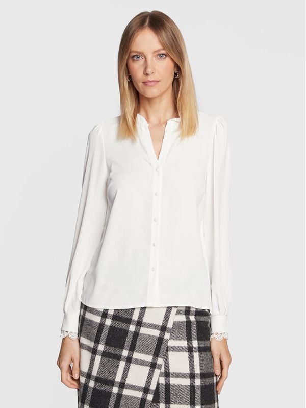 NAF NAF NAF NAF Риза Hipopo THNC18 Бял Regular Fit