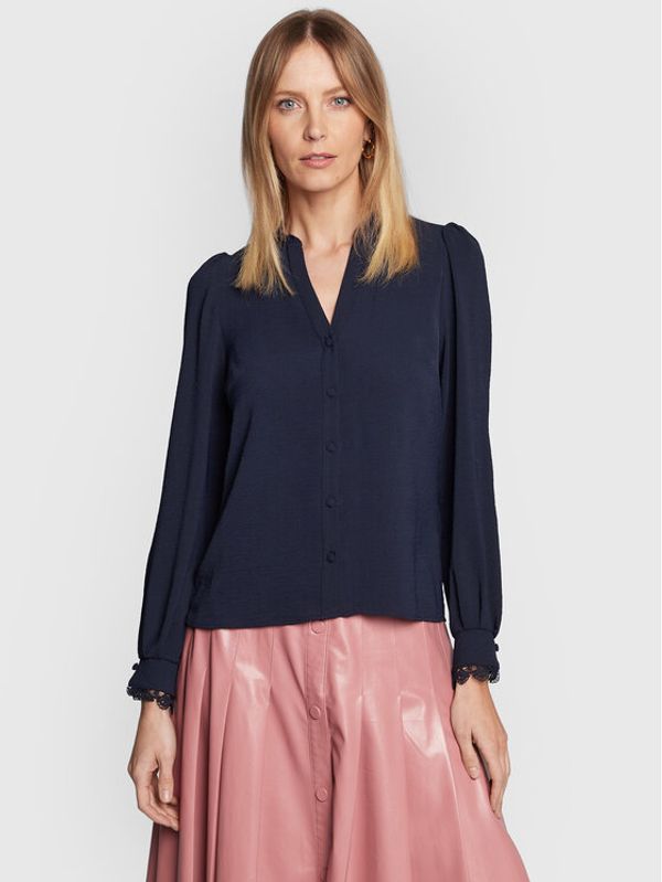 NAF NAF NAF NAF Риза Hipopo THNC18 Тъмносин Regular Fit